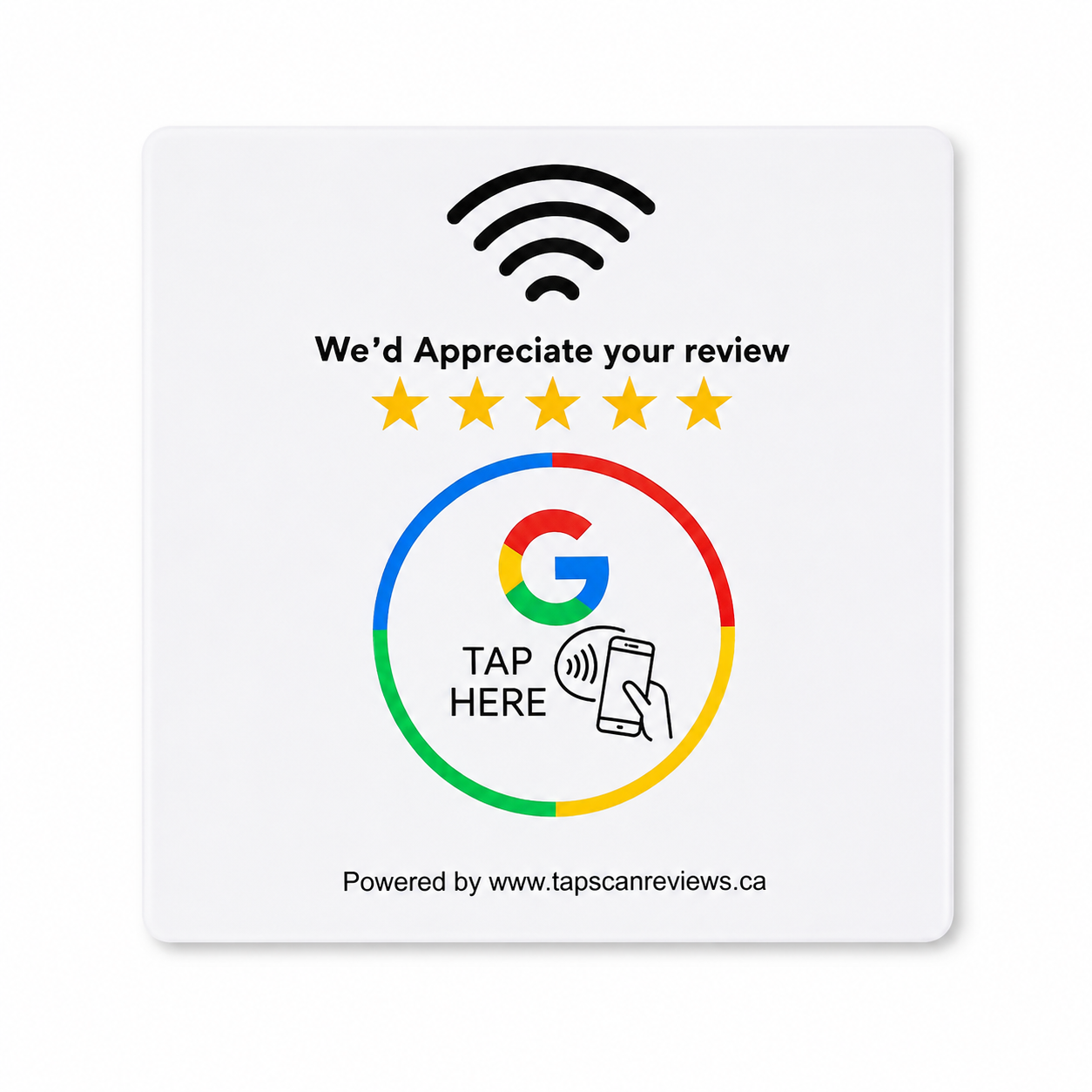 NFC Google Review Plate