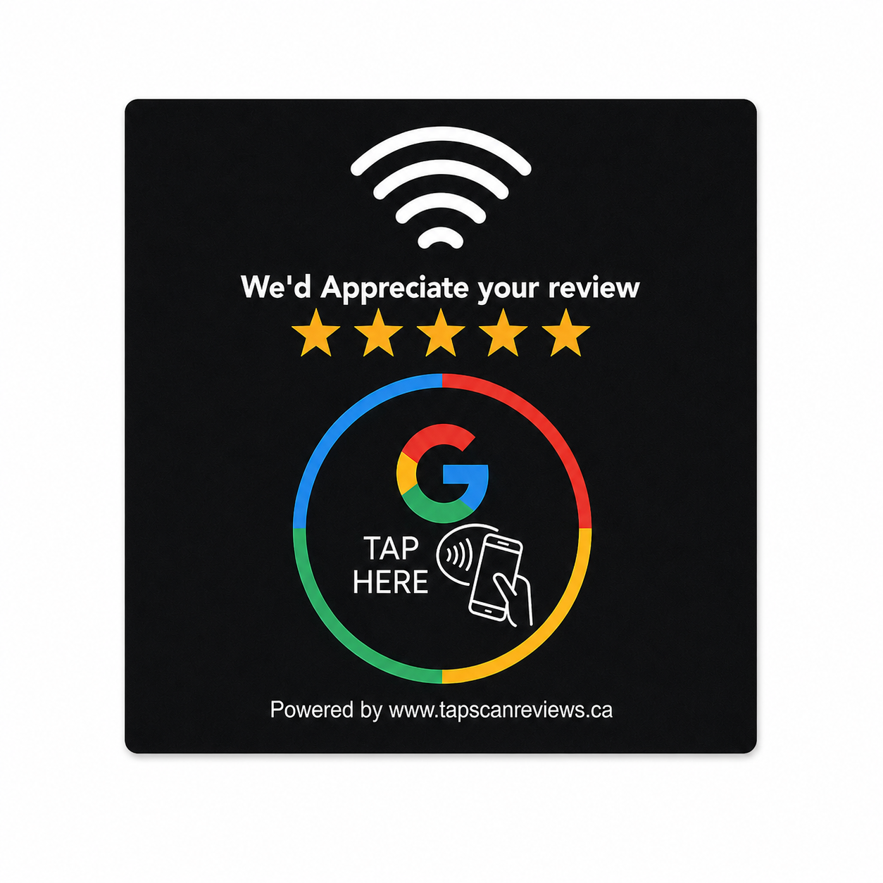 NFC Google Review Plate