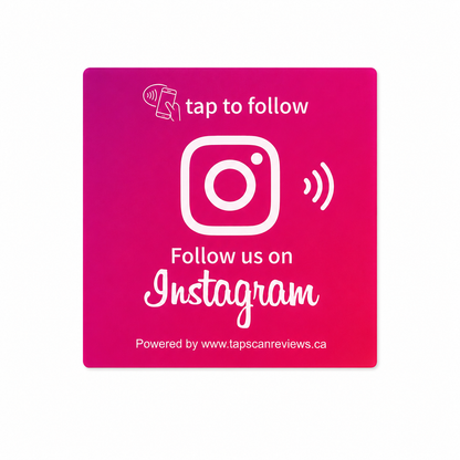 NFC Instagram Follow Plate