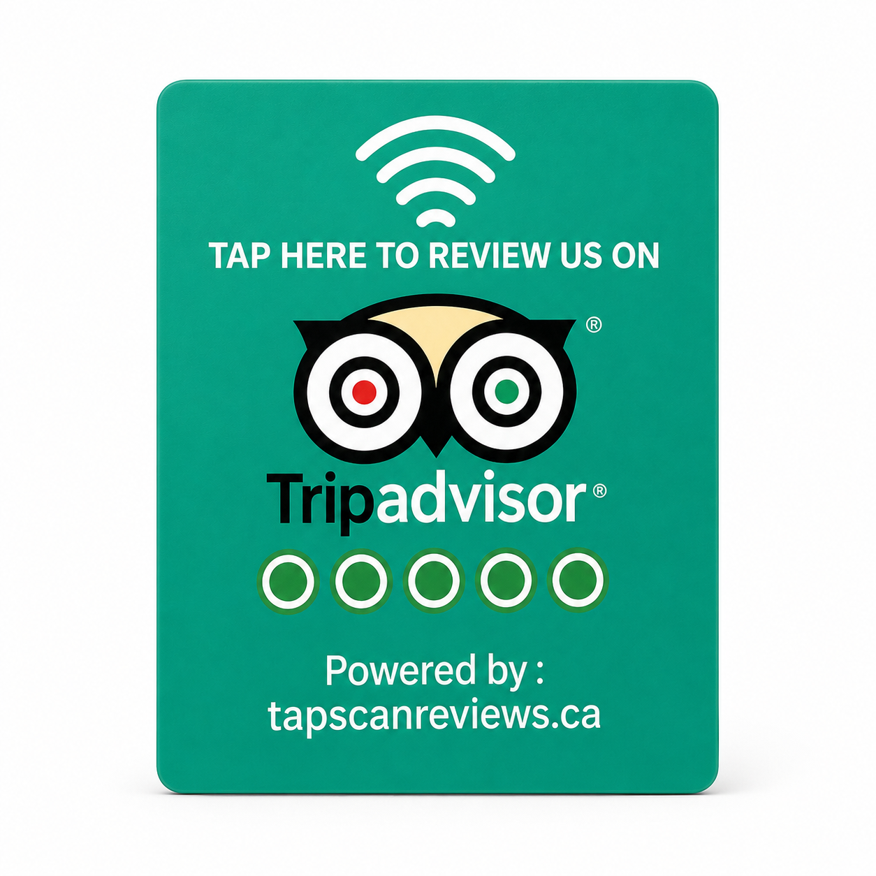 NFC Tripadvisor Review Plate