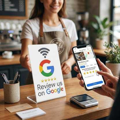 NFC Google Review Stand