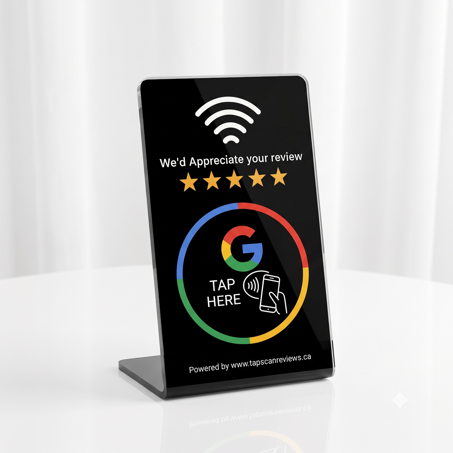 NFC Google Review Stand