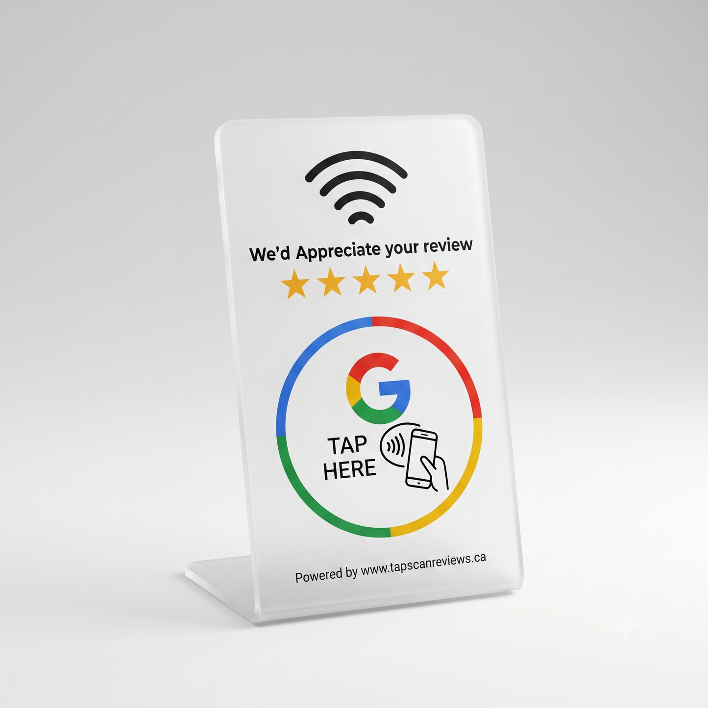 NFC Google Review Stand